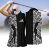 3D All Over Print Stickfigures Playing Golf Women Short Sleeve Polo Shirt Sleeveless Polo Shirt