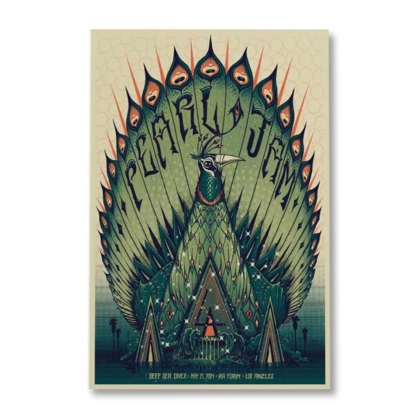 Pearl Jam Los Angeles 2024 May 21 KIA Forum Event Poster