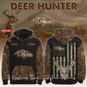 Baltimore Ravens x Deer Hunting 2025 Special Edition Hoodie