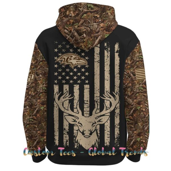 Baltimore Ravens x Deer Hunting 2025 Special Edition Hoodie