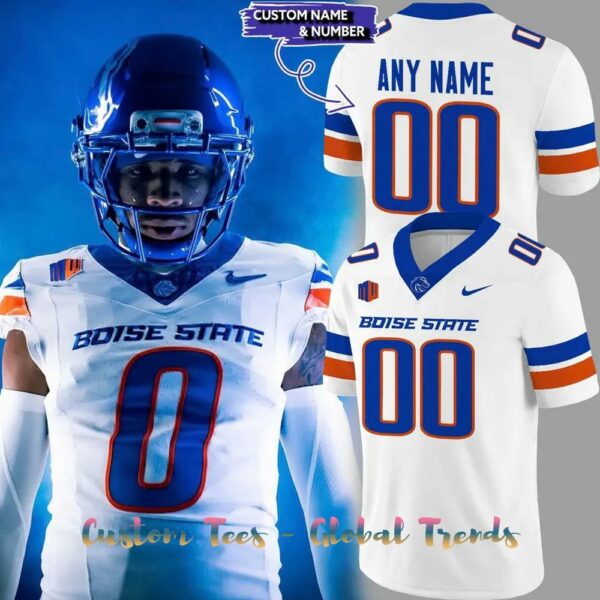 Boise State Broncos Gameday 2025 White Out Personalized Special Edition Football Jersey