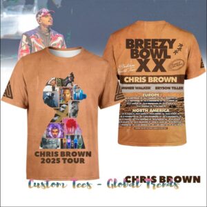 Chris Brown Breezy Bowl XX 2025 Tour Special Edition Shirt Collection