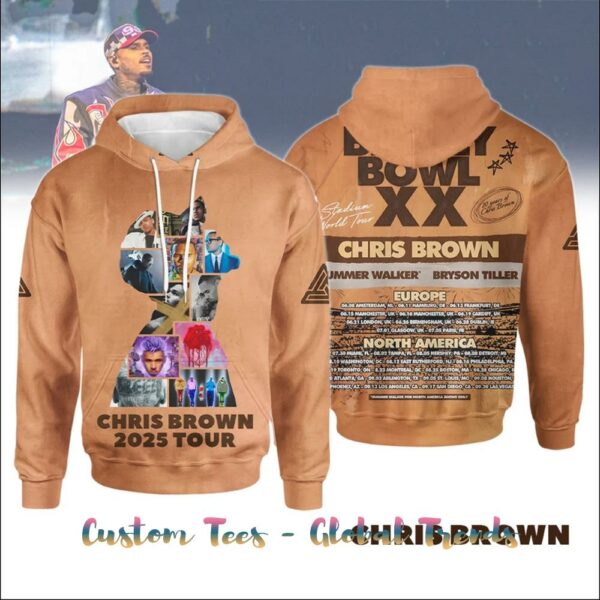 Chris Brown Breezy Bowl XX 2025 Tour Special Edition Shirt Collection