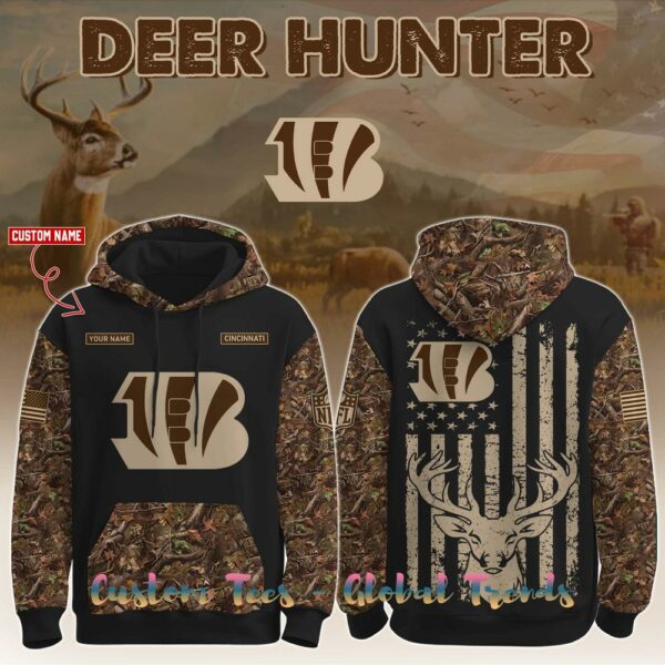 Cincinnati Bengals x Deer Hunting 2025 Special Edition Hoodie