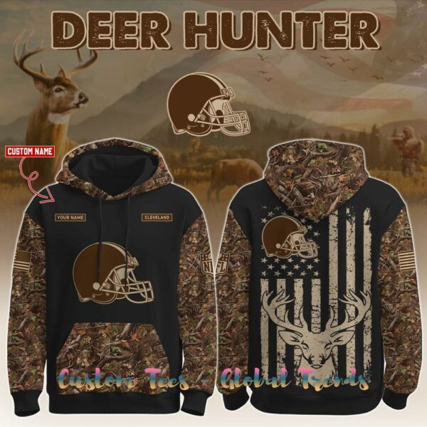 Cleveland Browns x Deer Hunting 2025 Special Edition Hoodie