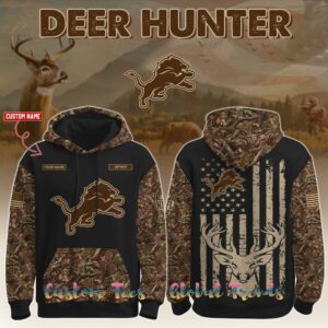 Detroit Lions x Deer Hunting 2025 Special Edition Hoodie