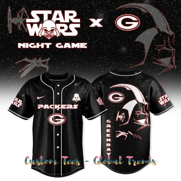 Green Bay Packers x Star Wars Night Game 2025 Special Edition Baseball Jersey