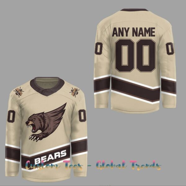 Hershey Bears 20 Years Of Affiliation Capitals Personalized Hockey Jersey