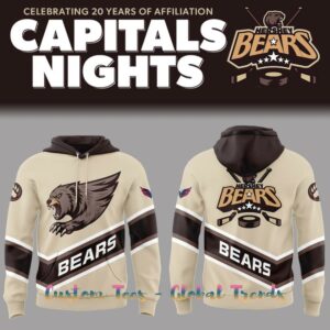 Hershey Bears Celebrating 20 Years Of Affiliation Capitals Night Special Edition Edition Hoodie