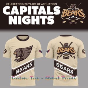 Hershey Bears Celebrating 20 Years Of Affiliation Capitals Night Special Edition Edition T-Shirt