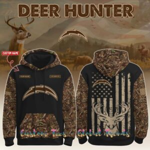 Los Angeles Chargers x Deer Hunting 2025 Special Edition Hoodie