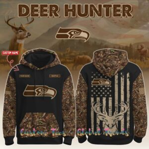 Seattle Seahawks x Deer Hunting 2025 Special Edition Hoodie