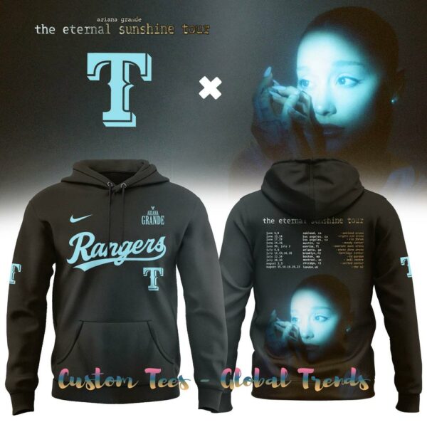 Texas Rangers x Ariana Grande The Eternal Sunshine Tour 2025 Special Edition Shirt Collection