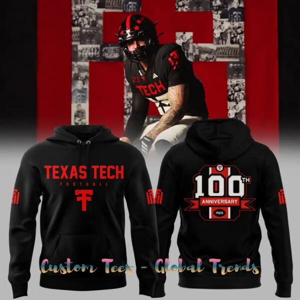Texas Tech Football 100th Anniversary Special Edition Hoodie